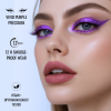 Colored gel eyeliner close up ultra fine tip no tug glide ايلاينر ملون لقطة مقربة