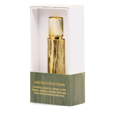 Light Blue Pour Homme EDP 30ml – Men Perfume 30ml Close Up - Premium Eau de Parfum Spray Bottle | عطر 30 مل صورة مقربة