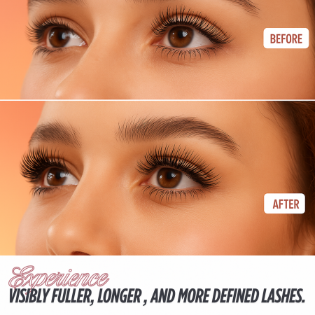 XXL mascara close up brush separated dramatic lashes ماسكارا لقطة مقربة