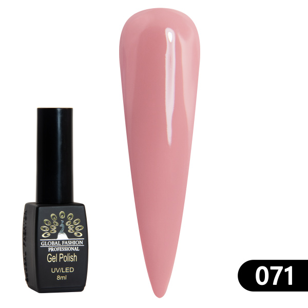 Gel polish BLACK ELITE 071, Global Fashion 8 ml