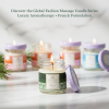 Global Fashion Massage Candle – 30 ml Aromatherapy Spa Candle in 21 Scents