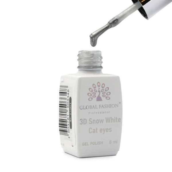 Global Fashion Cat Eye 3D Gel Polish Snow White Collection - 232 Magnetic Shades
