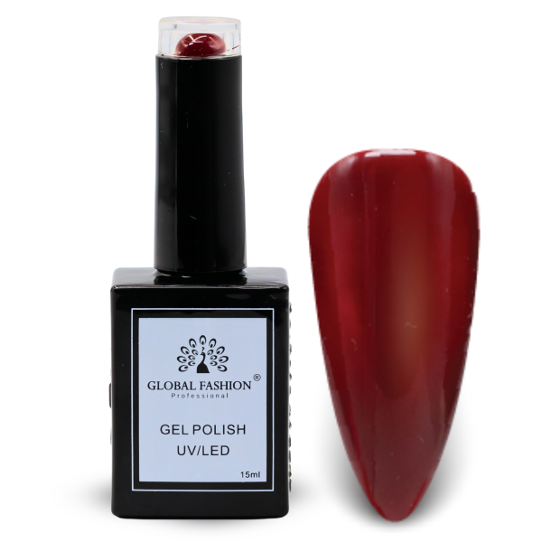 Dark Berry Gel Nail Polish 15ml UV LED | 9-Dark Berry 1p Crimson Red Gel Nail Polish Bottle 15ml - UV LED Soak Off Nail Color UAE GCC | طلاء أظافر جل أحمر