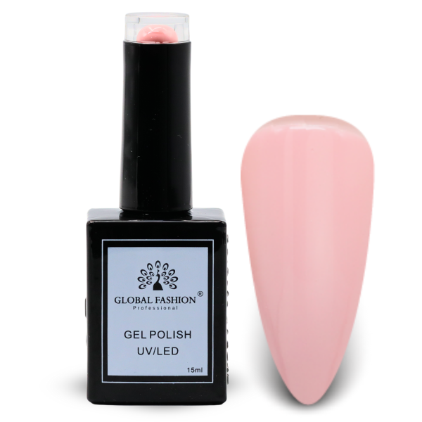 Soft Neutrals Nail Polish 15ml UV LED | 46-Candy Cane 1p Neutral Gel Nail Polish Bottle 15ml - UV LED Soak Off Nail Color UAE GCC | طلاء أظافر جل نيود