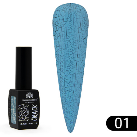 Gel polish "CRACK" cracking, craquelure effect, 8 ml, No. 01