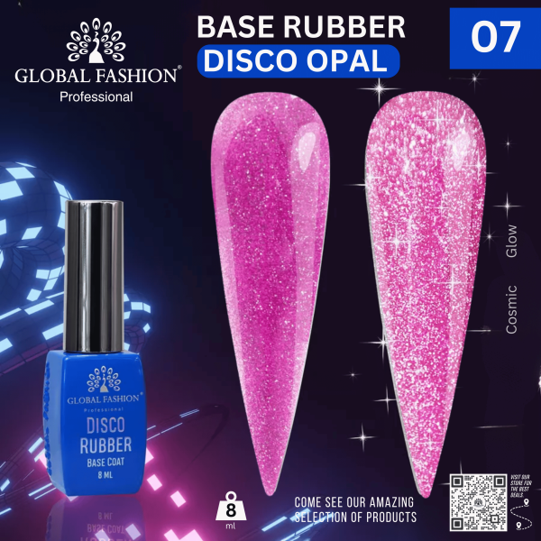 Disco Opal Reflective Rubber Base 8ml – Global Fashion | Preview 14 Shades
ديسكو أوبال ريفلكتيف روبر بيس 8 مل – جلوبال فاشن | معاينة 14 لون
