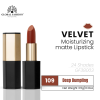 Velvet Moisturizing Matte Lipstick – Smudge-Proof (Shade 109, 3.5g) professional lipstick high pigmentation moisturizing matte finish احمر شفاه احترافي تغطية عالية مرطب