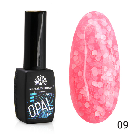 Rubber base Snow flakes Global Fashion 8 ml, 09