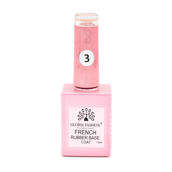 French Rubber Base 15ml – Global Fashion | Preview Nail Gel Polish Base
فرنش روبر بيس كوت 15 مل – جلوبال فاشن | عرض بيس جل بوليش للأظافر
