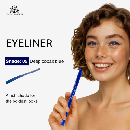 Matte gel eyeliner close up ultra fine tip colored shades ايلاينر ملون لقطة مقربة