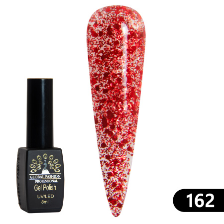 Gel polish BLACK ELITE 162, Global Fashion 8 ml