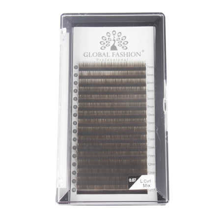 Set of strip eyelashes Global Fashion Premium Lashes mix (7-13 mm) L 0.07, black