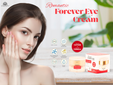 Romantic Forever Eye Cream 30g Anti-Wrinkle Face Cream Close Up - Hydrating Anti Aging Skincare Treatment | كريم وجه صورة مقربة