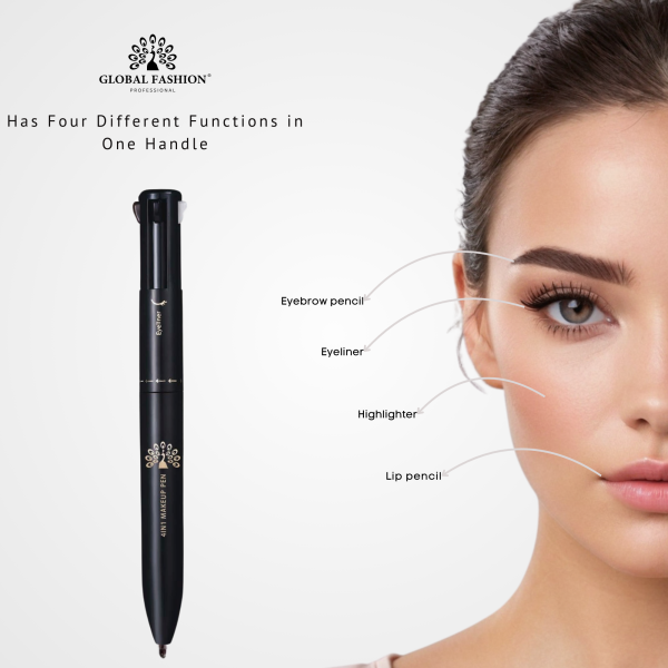 4 in 1 makeup pen eyebrow eyeliner lip liner highlighter قلم مكياج متعدد الاستخدام