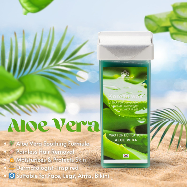 Roll-On Wax Cartridge 100ml – Hair Removal | Aloe Vera Roll On Wax Cartridge Hair Removal | شمع رول
Roll-On Wax Cartridge 100ml – Hair Removal | Aloe Vera Paraffin Wax Skin Treatment | شمع بارافين