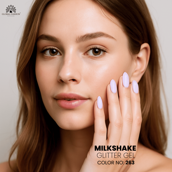 Milkshake Glitter Gel Polish,UV LED Milkshake Nail Gel,Long-Lasting Glitter Milkshake Nail Gel,Soak-Off Sparkle Milkshake Gel Polish,جل أظافر جلتر ميلك شيك,طلاء جل أظافر ميلك شيك لامع,جل ميلك شيك UV LED,جل أظافر ميلك شيك طويل الأمد
