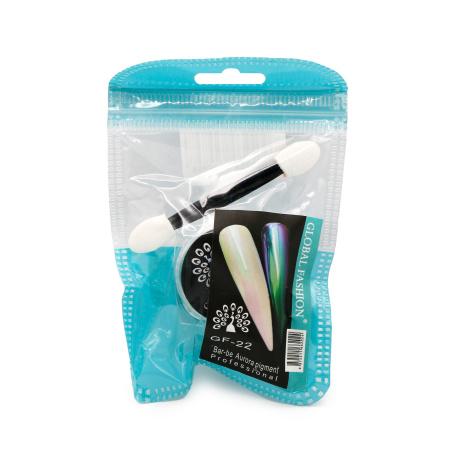 Rubbing for nails Bar-be Aurora pigment GF-22