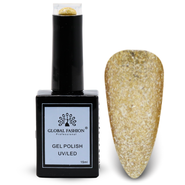 Earthy Elegance Nail Polish 15ml UV LED | 127-Tahuna Sands Glitter 1p Earth Tone Gel Nail Polish Bottle 15ml - UV LED Soak Off Nail Color UAE GCC | طلاء أظافر جل