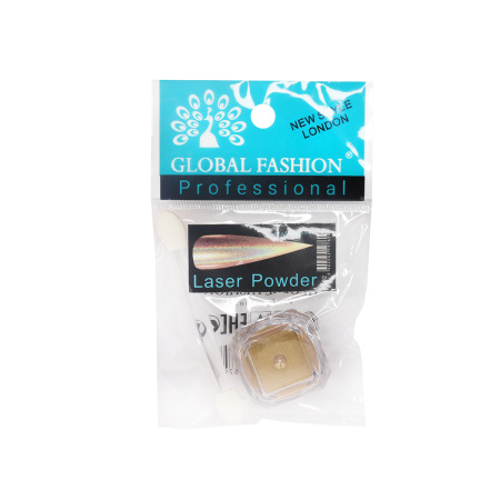 Nail rub Laser Powder Gold 002