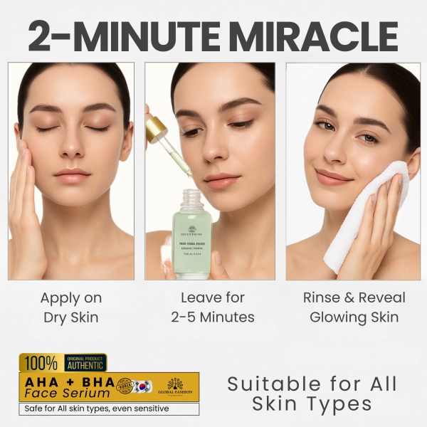 AHA BHA Peeling Solution Face Serum Face Serum Bottle 50ml - Anti Aging Hydrating Skincare Serum UAE GCC | سيروم للوجه