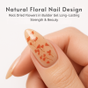 HEMA-Free Builder Flower Gel 8ml by Global Fashion – Real Dried Floral Petals, UV/LED Cure