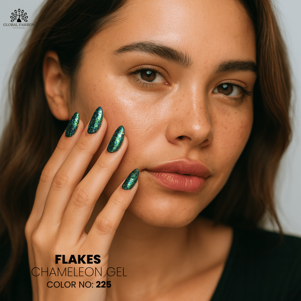 Gel polish Flakes Chameleon 15 ml, 225