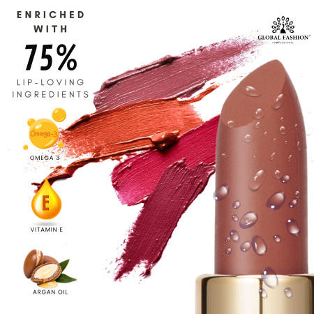 Velvet Moisturizing Matte Lipstick – Smudge-Proof (Shade 116, 3.5g) professional lipstick high pigmentation moisturizing matte finish احمر شفاه احترافي تغطية عالية مرطب