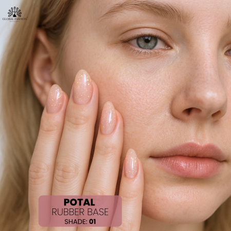 Close-up Rubber Base Potal 8ml 01 – Gold Foil Flakes
