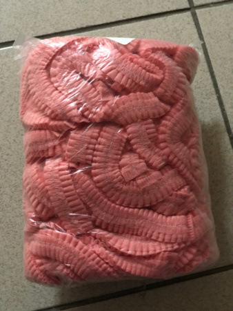 Disposable cap, pink, 100 pcs.