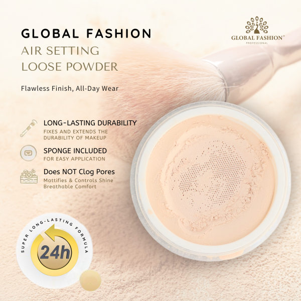 Loose powder preview matte setting finish بودرة تثبيت مطفية