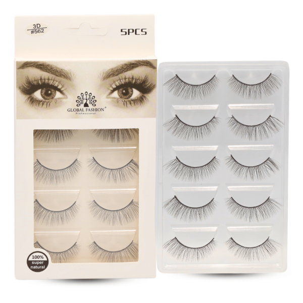 3D wispy false eyelashes reusable natural look fluffy lashes رموش صناعية طبيعية