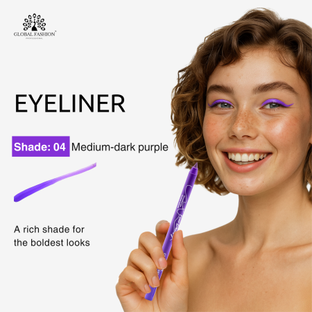 Matte gel eyeliner close up ultra fine tip colored shades ايلاينر ملون لقطة مقربة