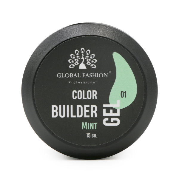 Global Fashion Color Builder Gel 15g | Nail Extension Gel | جل بيلدر ملون
