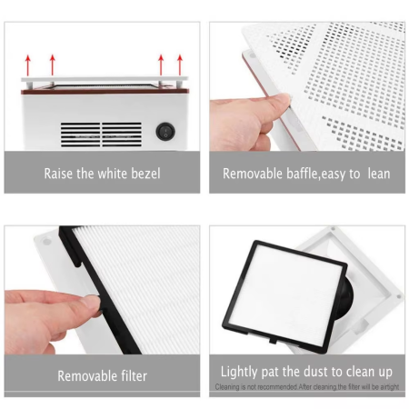 60W Nail Dust Extractor 7 Blade Close View | جهاز شفط غبار احترافي
Professional Nail Vacuum Cleaner Detailed View | مكنسة اظافر