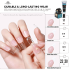 Gel for gel tips in a tube. Solid Nail Tips Gel 30 gr. Nail Extension Gel Close Up - Professional Solid Nail Tips Gel | جل الأظافر صورة مقربة