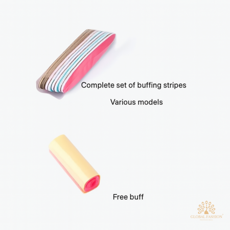 Japanese Manicure Kit Nail Care Buffing Set Nail Buffing Kit Close Up - Japanese Manicure Nail Treatment | أدوات الأظافر صورة مقربة