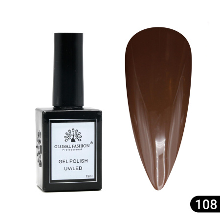Gel polish Global Fashion, Gel polish 15 ml, 108