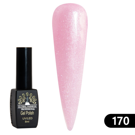 Gel polish BLACK ELITE 170, Global Fashion 8 ml