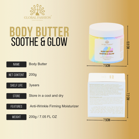 Body Butter Close Up - Ultra Hydrating Shea Butter Collagen Body Cream | زبدة الجسم صورة مقربة