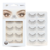 False Eyelashes Pack - Wispy Natural Look, Reusable | 3D #567-5 Pcs