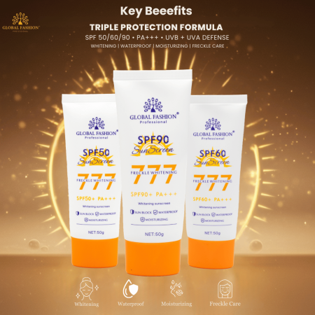 SPF 90 Sunscreen Face & Body 50g UVA/UVB Protection Sunscreen Close Up - SPF Sun Protection Cream with Vitamin E | واقي شمس صورة مقربة
