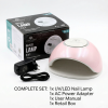 Global Fashion 2-in-1 UV/LED Nail Lamp – Fast 30s Cure, G1 | Pink cordless uv led nail lamp gel polish dryer fast curing manicure tool
