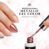 Rose Gold Mirror Effect Gel Nail Polish 10ml Gel Nail Polish Close Up - Metallic Mirror Nail Art Color | طلاء أظافر صورة مقربة