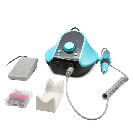 Manicure and pedicure machine 45000 rpm, 65W Global Fashion, turquoise