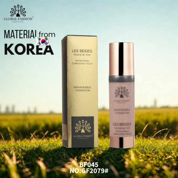 Global Fashion serum foundation preview hydrating natural glow finish كريم اساس سيروم بلمعة طبيعية