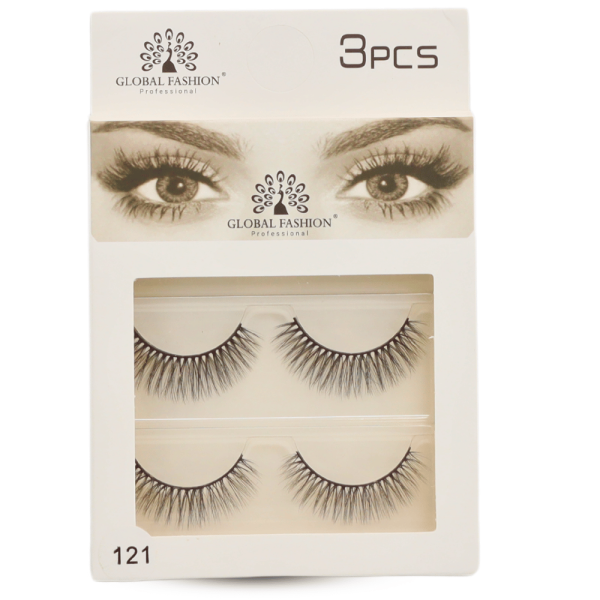 Global Fashion false eyelashes wispy mink cat eye fox eye رموش صناعية طبيعية