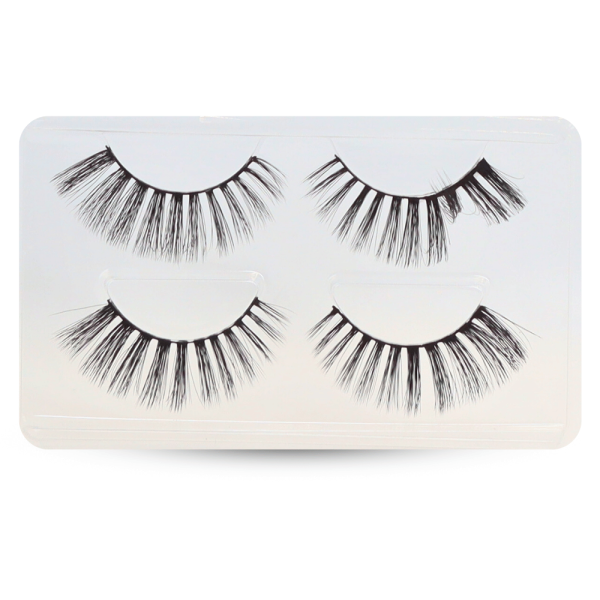 3D wispy false eyelashes reusable natural look 4pcs رموش صناعية 3D