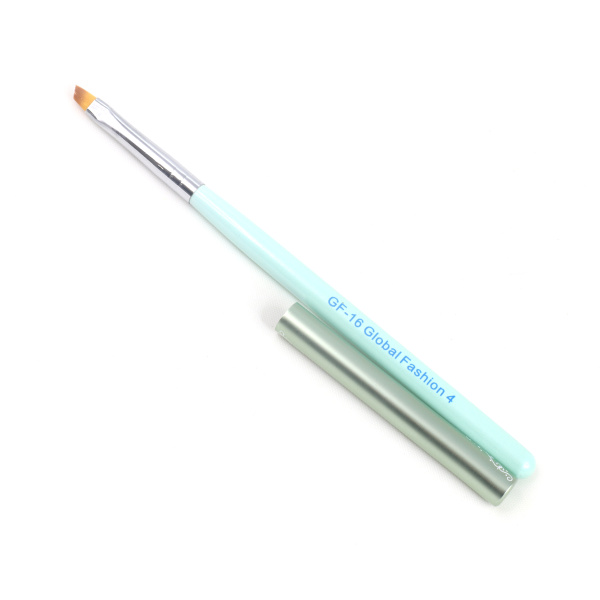 Angled, synthetic gel brush #4, Global Fashion GF-16