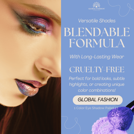 Global Fashion eyeshadow close up high pigment texture ظلال عيون لقطة مقربة