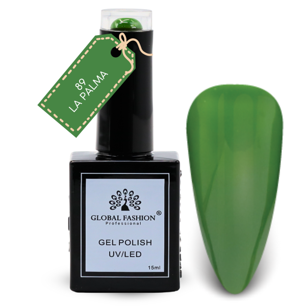 Pastel Petals Nail Polish 15ml UV LED | 89-La Palma 1p Pastel Gel Nail Polish Bottle 15ml - UV LED Soak Off Nail Color UAE GCC | طلاء أظافر جل باستيل